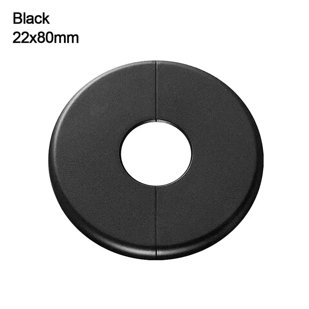 ABS Round Faucet Pipe Decorative Cover – White & Black Pipe Decorative Cover Nixie black-22x80mm