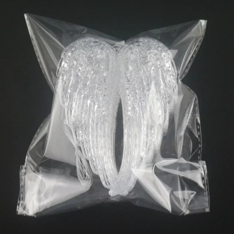 Acrylic Angel Wing Christmas Ornament Hanging Pendant Christmas Ornament Pendant Nixie