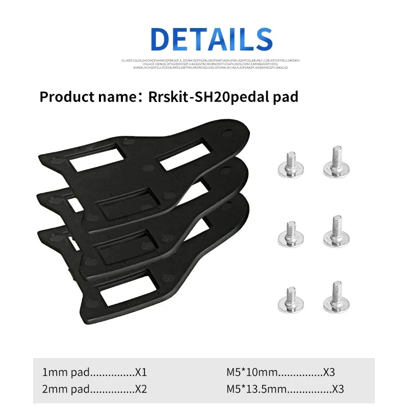 Bike Pedal Cleat Spacers – SPD-SL Adjustment Pads Cycling Cleat Spacers Nixie