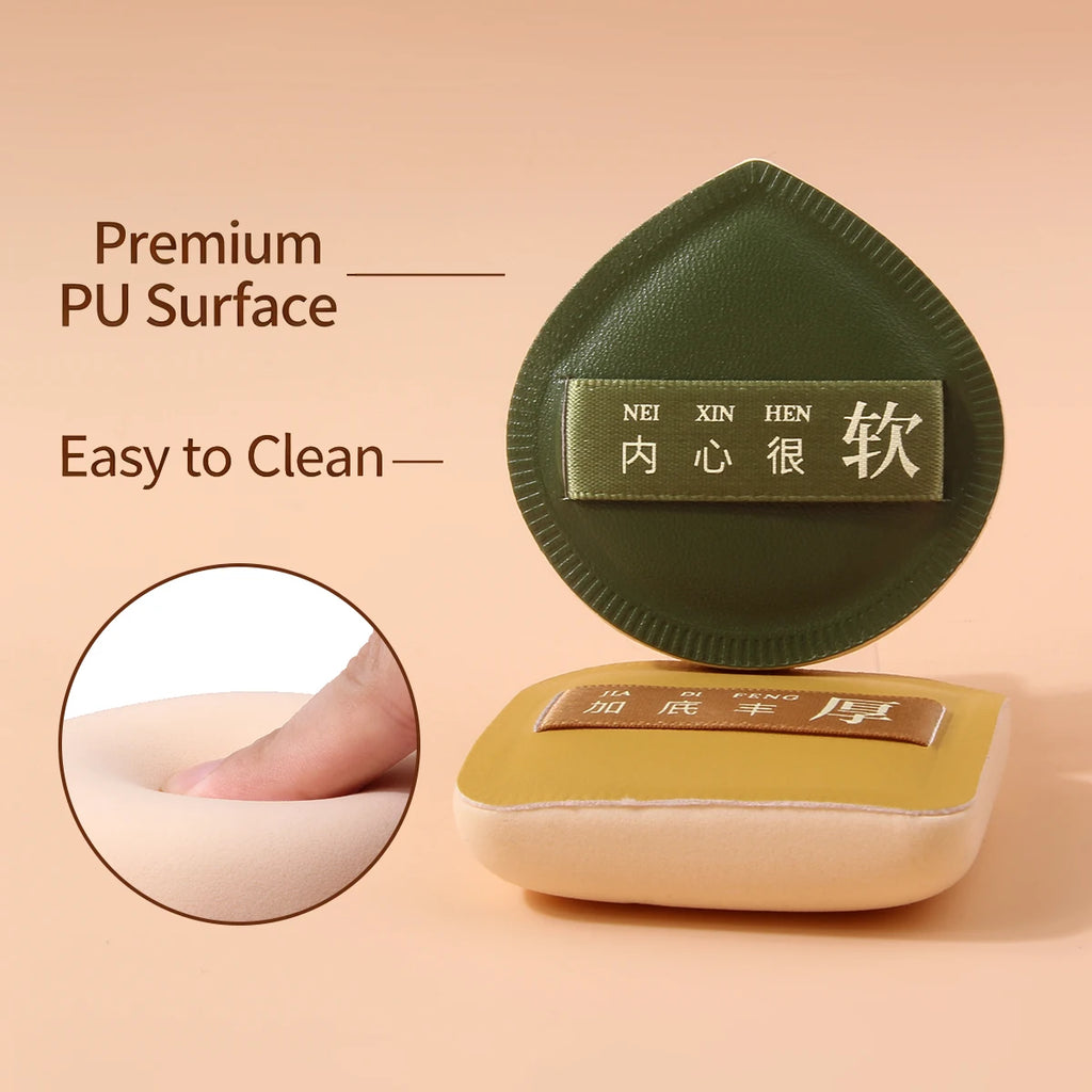 2Pcs High-Density Foundation Sponge Puff – Wet & Dry Use Makeup Sponge Puff Nixie