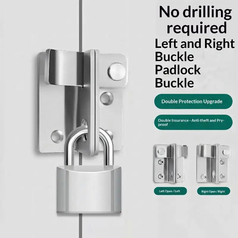 Heavy Duty Stainless Steel Slide Bolt Door Lock & Flip Latch Door Bolt Latch Nixie