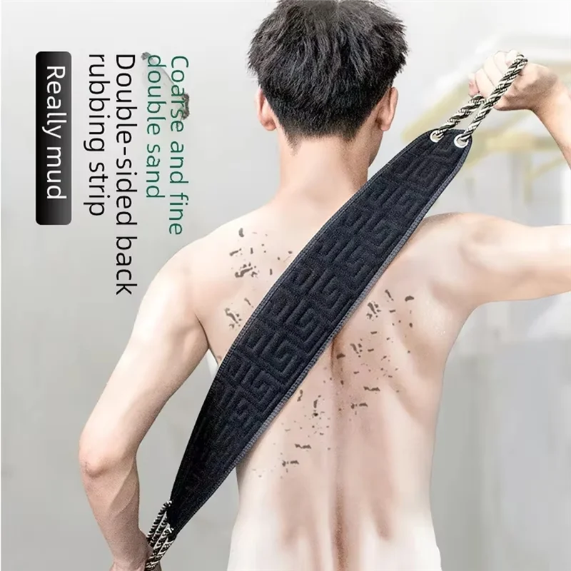 Double-Sided Exfoliating Back Scrub Towel | Extended Length Exfoliating Bath Scrubber Nixie