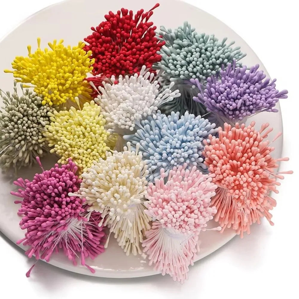 360Pcs Artificial Flower Stamens 55mm Matte DIY Floral Pistils Floral Craft Stamens Nixie