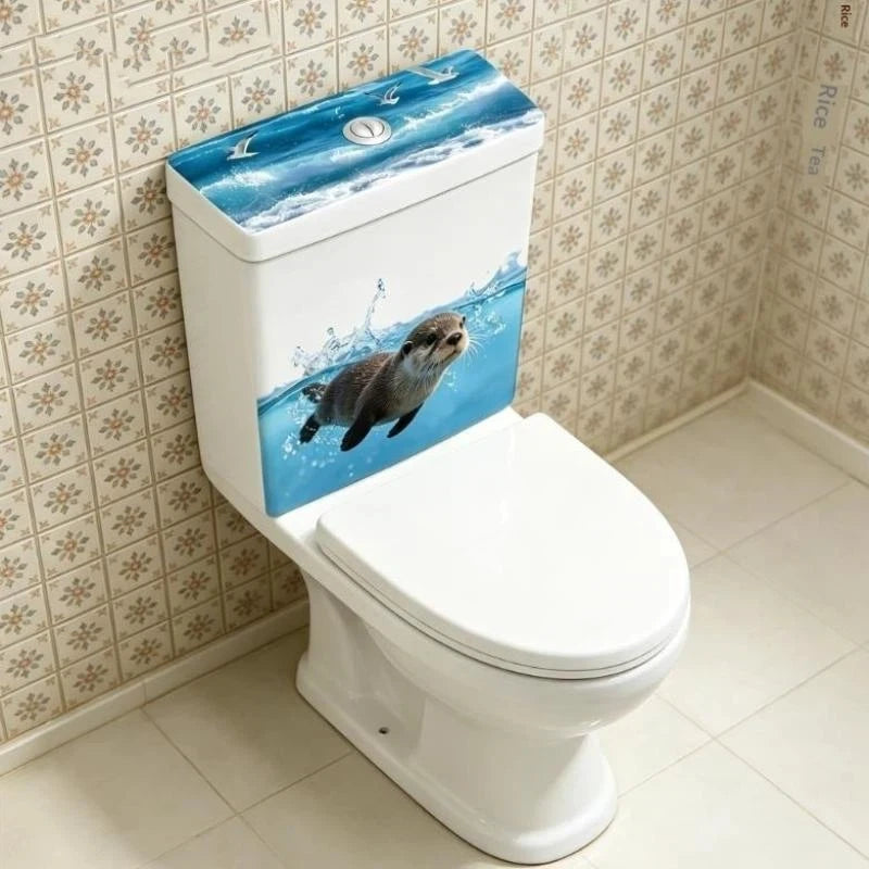 Cute Sea Lion Waterproof Bathroom Wall Sticker | Removable Decal Wall Decal Sticker Nixie