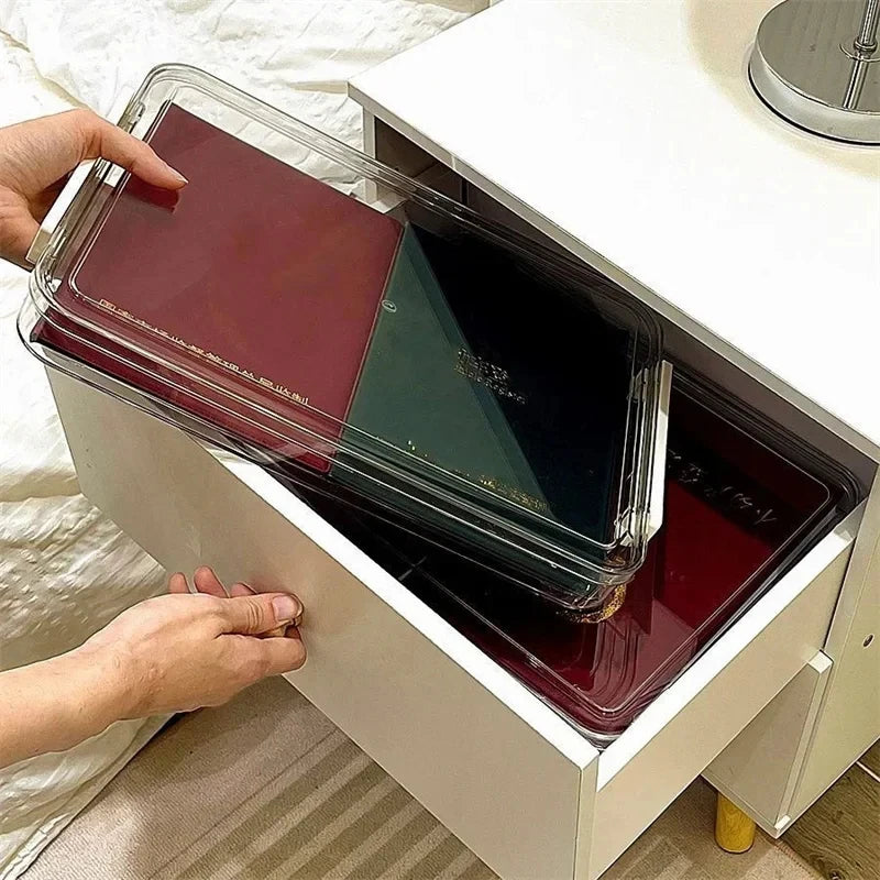 Acrylic Desktop A4 Document Paper Storage Organizer Box