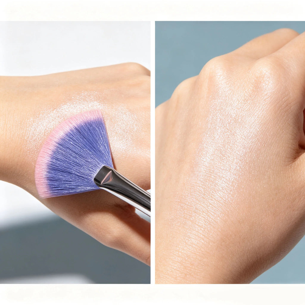 Fan Makeup Brush – Soft Wool Fiber Face Mask Cosmetic Brush Makeup Brush Nixie