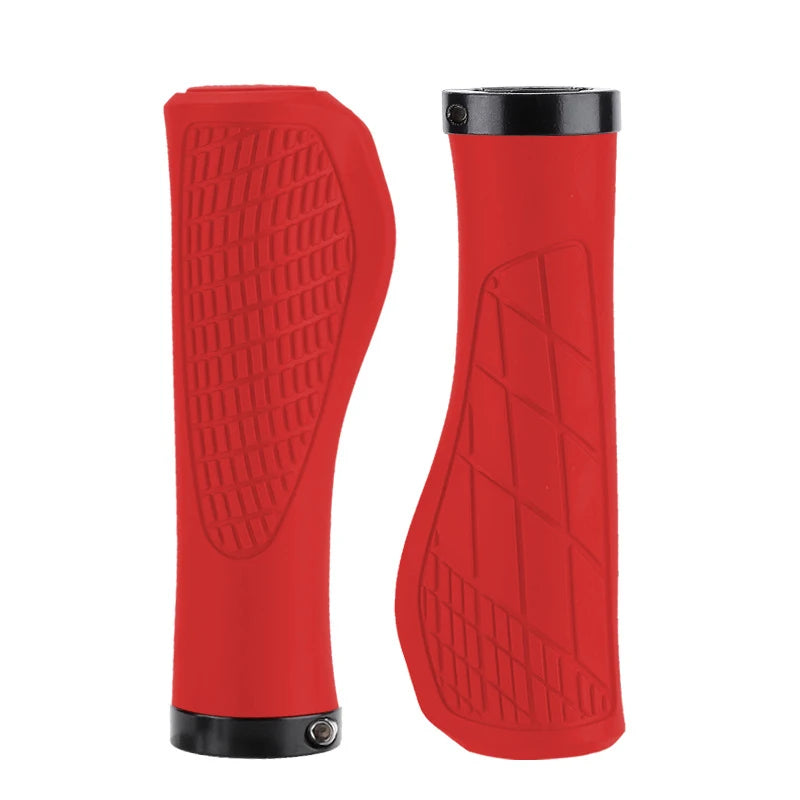 MTB Lock-On Handlebar Grips – Anti-Slip Ergonomic Bike Grips Bicycle Handlebar Grips Nixie M1 Red Grip