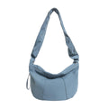 Women's Pleated Nylon Hobo Shoulder Bag – Large Capacity Tote Women's Shoulder Bag Nixie Blue