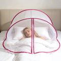 Foldable Pop-Up Bed Mosquito Net – Single Canopy with Zipper