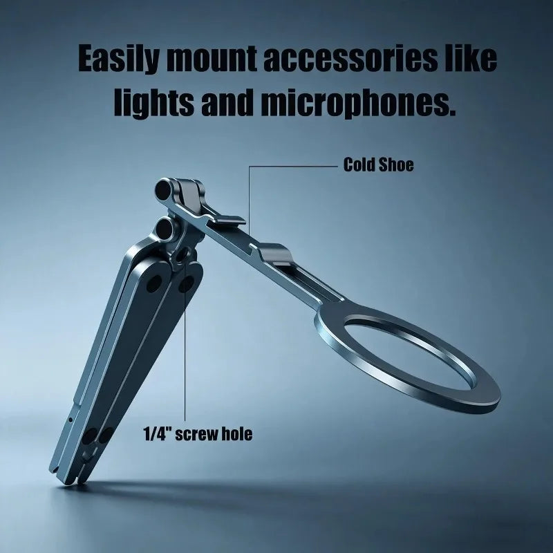 Magnetic Phone Tripod 3-Mode Foldable 360° Selfie Stick Phone Tripod Stand Nixie