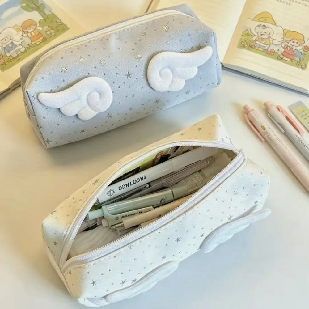 Angel Wing Star Pencil Case – Large Capacity Stationery Pouch Pencil Case Nixie