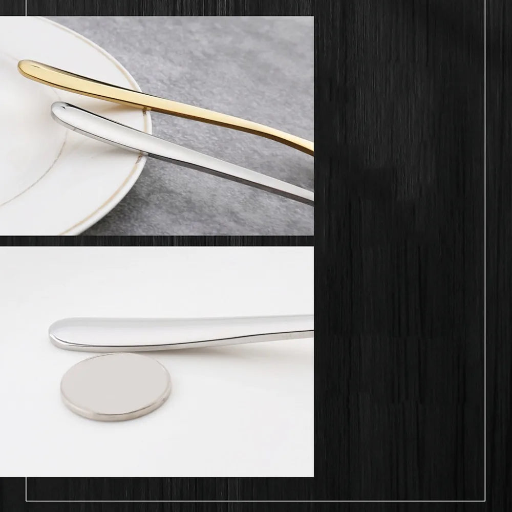 2Pcs Stainless Steel Soup Spoons – Mirror-Polished Ladle Set Soup Spoon Set Nixie