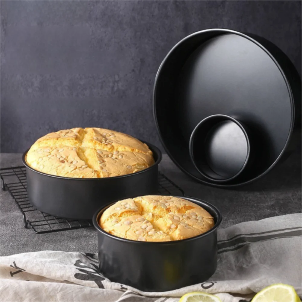 Non-Stick Carbon Steel Round Cake Pan | 4–10 Inch Sizes Cake Baking Pan Nixie