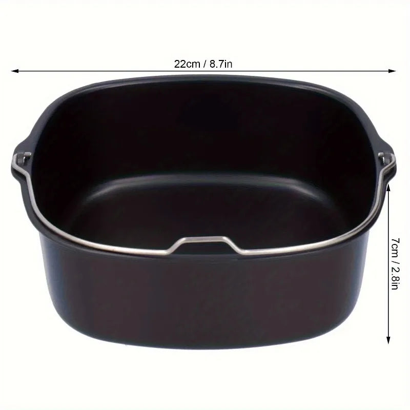 Nixie Nonstick Air Fryer Baking Pan – Pizza & Cake Mold Nonstick Baking Pan Nixie 1SET