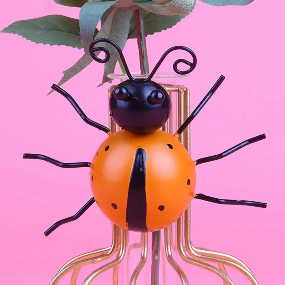 3D Metal Ladybug Wall Art – Rustic Farmhouse Garden Decor