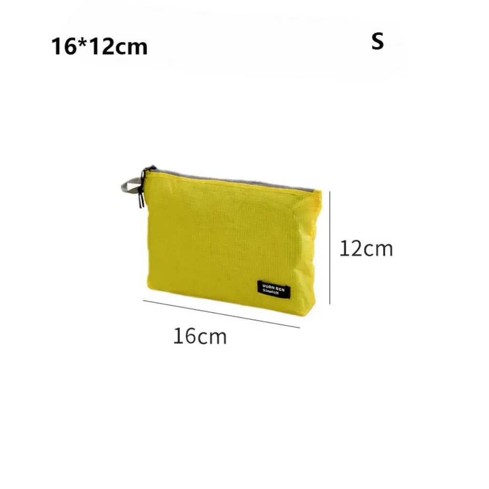 Silicone-Coated Nylon Luggage Storage Bag | Lightweight Travel Travel Storage Bag Nixie Yellow S