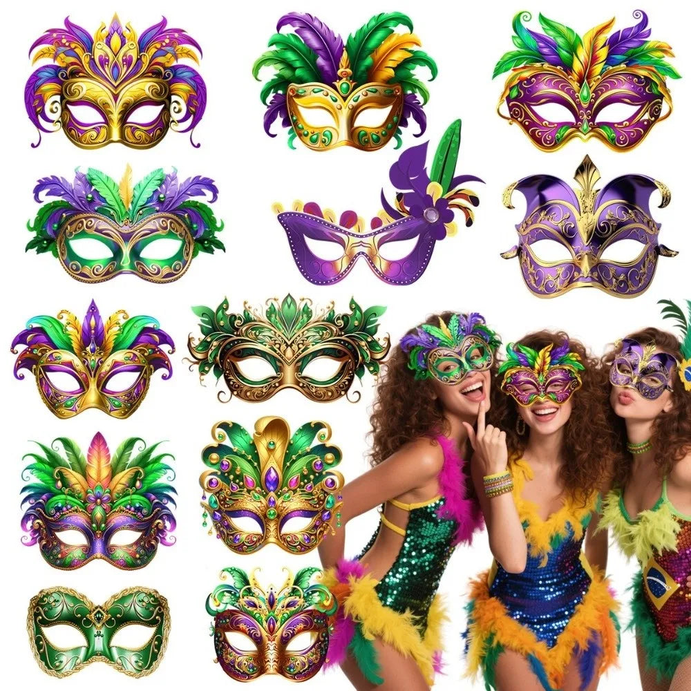 6-Pack Venetian Masquerade Masks – DIY Paper Carnival Set Masquerade Mask Set Nixie