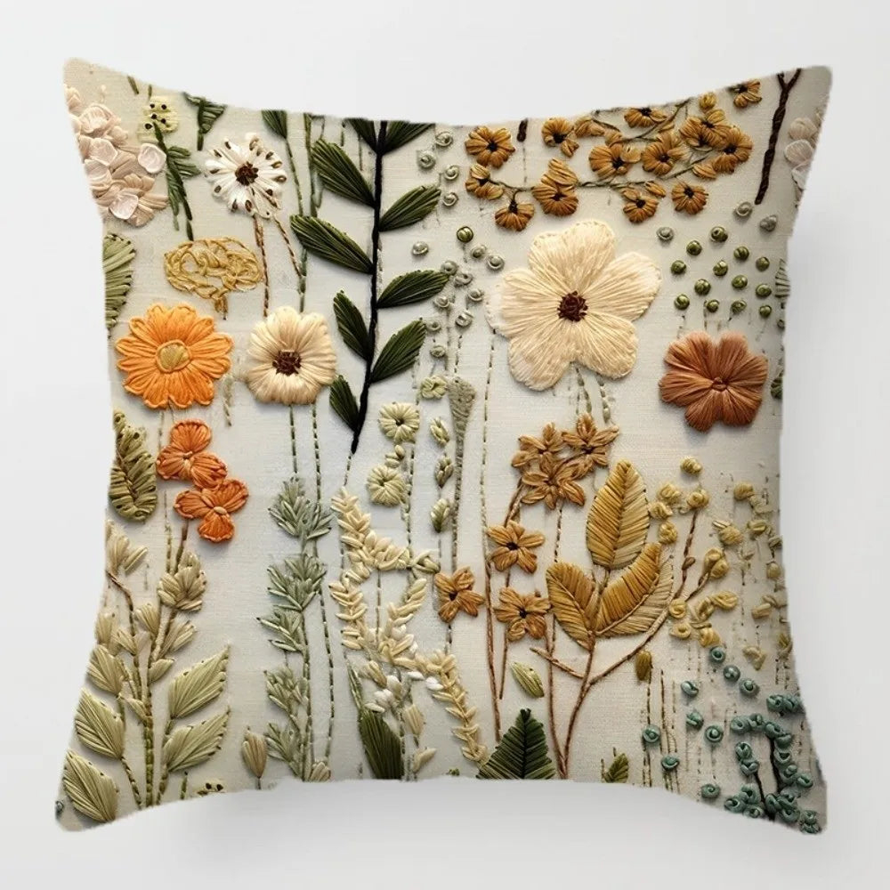 Bohemian Floral Bird 45cm Decorative Pillow Cover | Cushion Case Decorative Pillow Cover Nixie