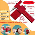Equidistant Scribing Ruler Parallel Scriber Marking Tool
