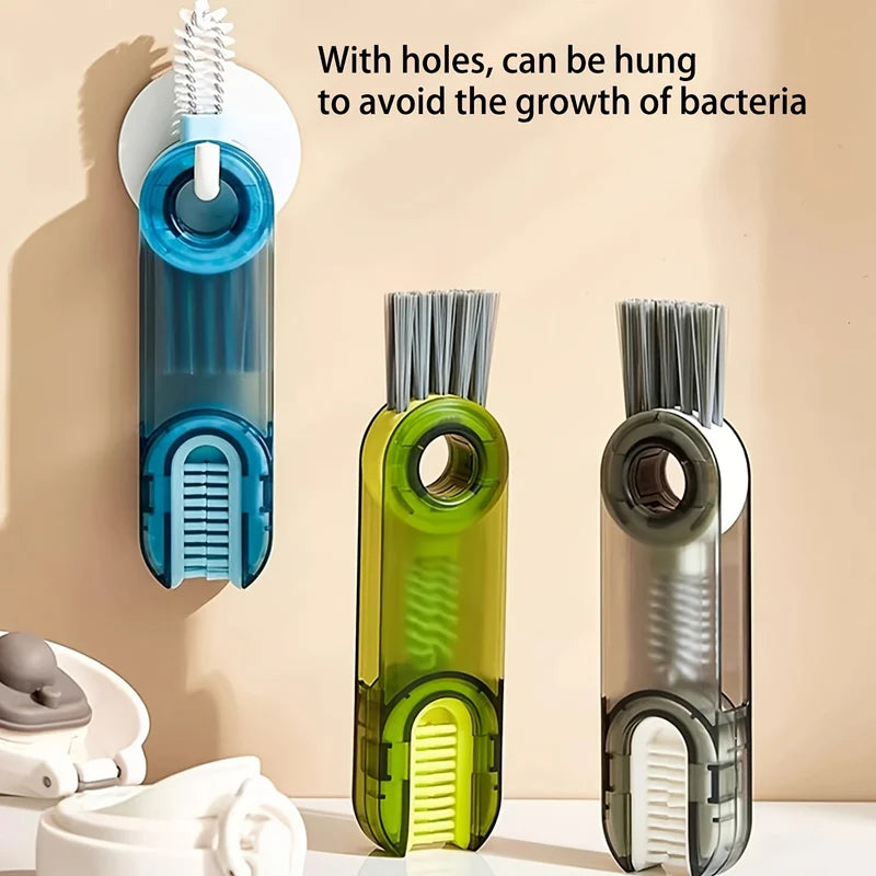 3-in-1 Cup Cleaning Brush – Thermos, Lid & Gap Scrubber Cup Cleaning Brush Nixie
