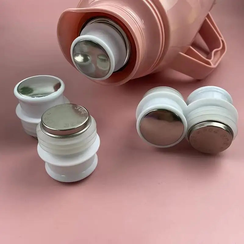 Thermos Bottle Replacement Stopper – Food Grade Silicone & Steel Flask Replacement Stopper Nixie