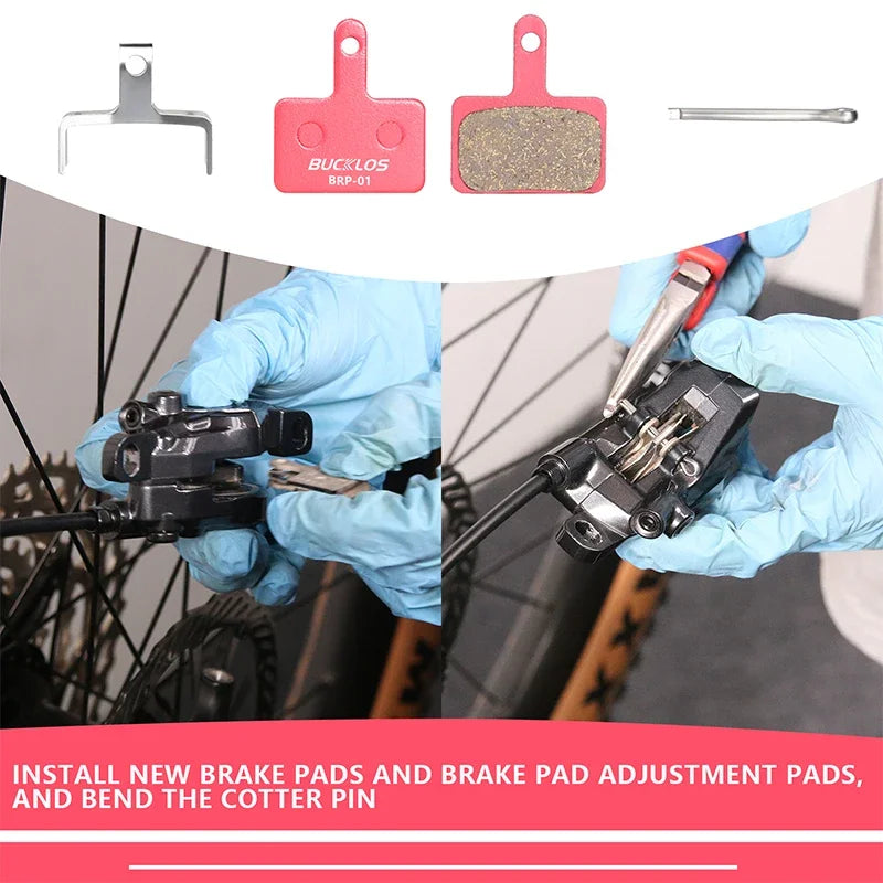 BUCKLOS MTB Disc Brake Pads – Shimano B01S B03S B05S Compatible MTB Disc Brake Pads Nixie