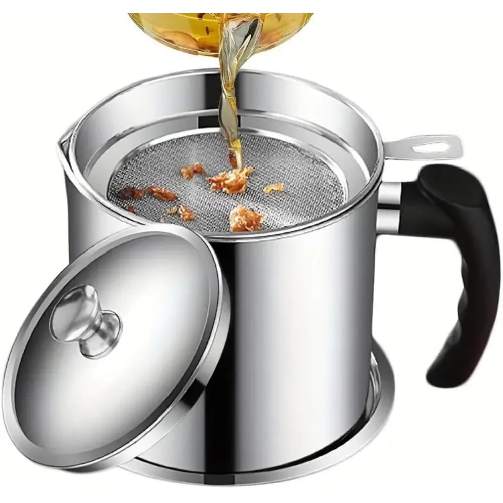 Stainless Steel Oil Filter Cup – Leak-Proof Storage Bottle Oil Storage Bottle Nixie