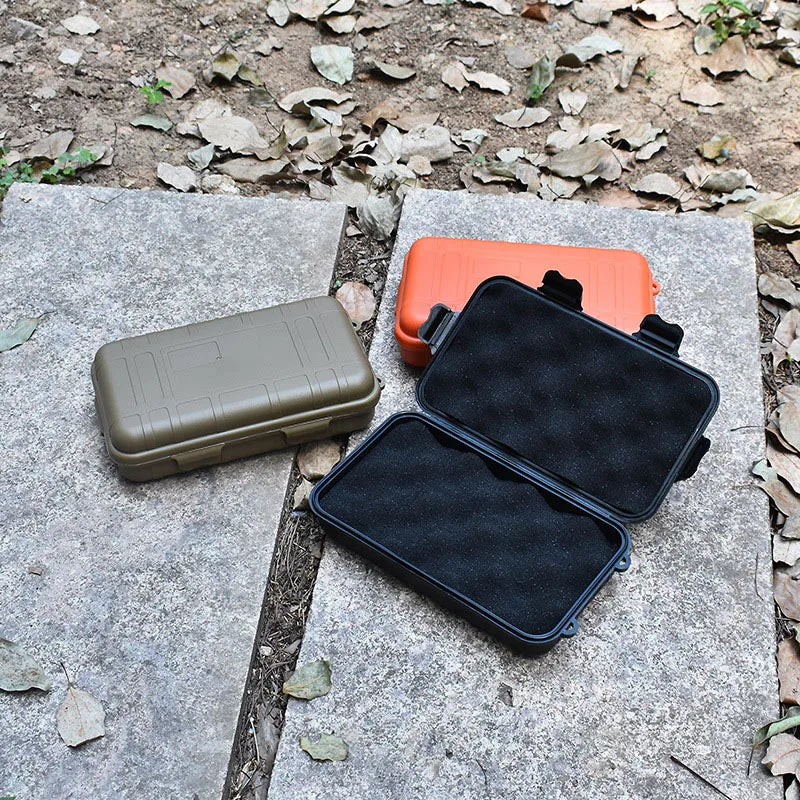 EDC Waterproof Survival Kit Box – Shockproof Portable Case Waterproof Storage Box Nixie