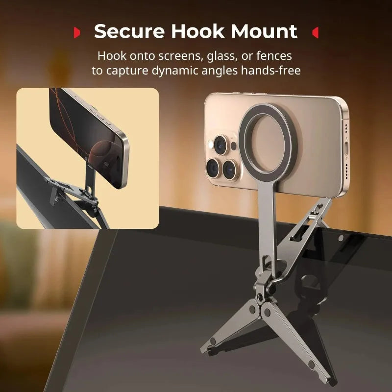 Magnetic Phone Tripod 3-Mode Foldable 360° Selfie Stick Phone Tripod Stand Nixie