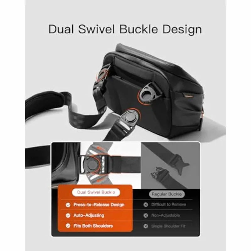 Men's Waterproof Crossbody Shoulder Bag – Daily Use Polyester Crossbody Shoulder Bag Nixie