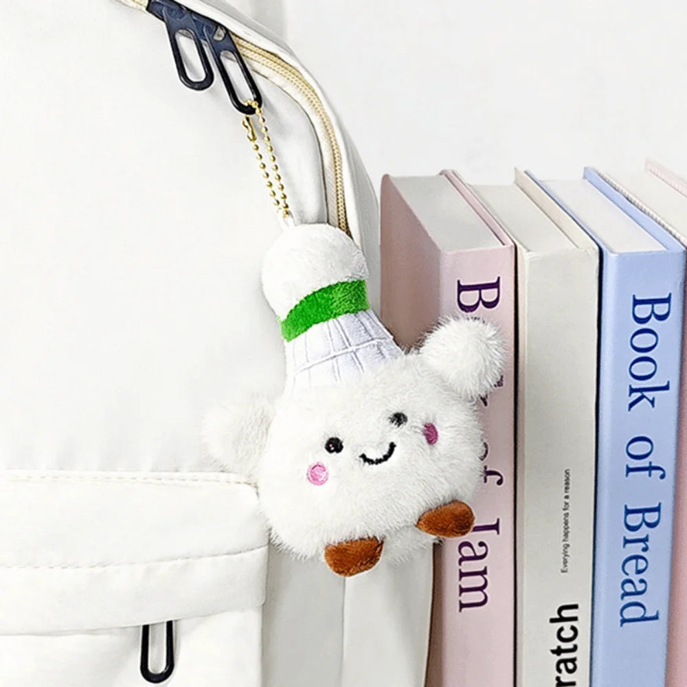 Sports Ball Plush Toy Pendant – Smiling Face Keychain Doll Gift Plush Toy Pendant Nixie Style E