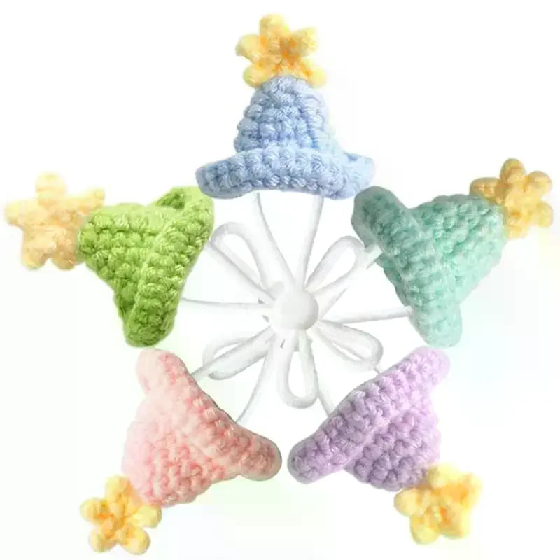 Handmade Knitted Pet Hat for Hamster, Parrot & Guinea Pig Pet Costume Hat Nixie