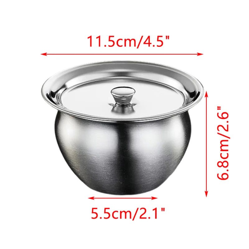 Stainless Steel Steaming Bowl with Lid | Multi-Use Kitchen Bowl Steaming Bowl Nixie 1PCS