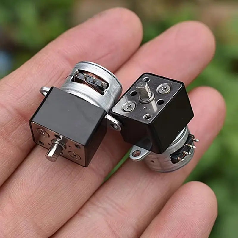 15BY Mini 15mm 2-Phase 4-Wire Gear Stepper Motor Metal Gearbox Gear Stepper Motor Nixie
