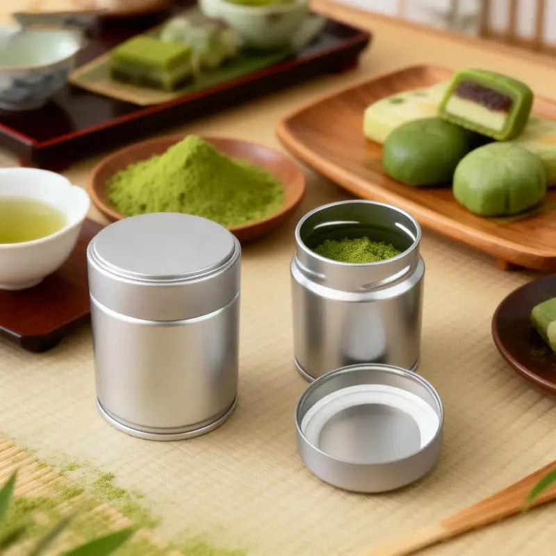 Mini Airtight Matcha Tin – Sealed Spice & Tea Storage Jar Spice Storage Tin Nixie