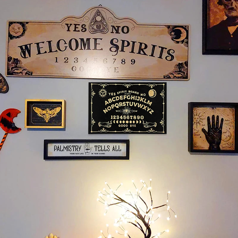 12" Wooden Divination Pendulum Board – Engraved Ouija Spirit Kit Divination Pendulum Board Nixie