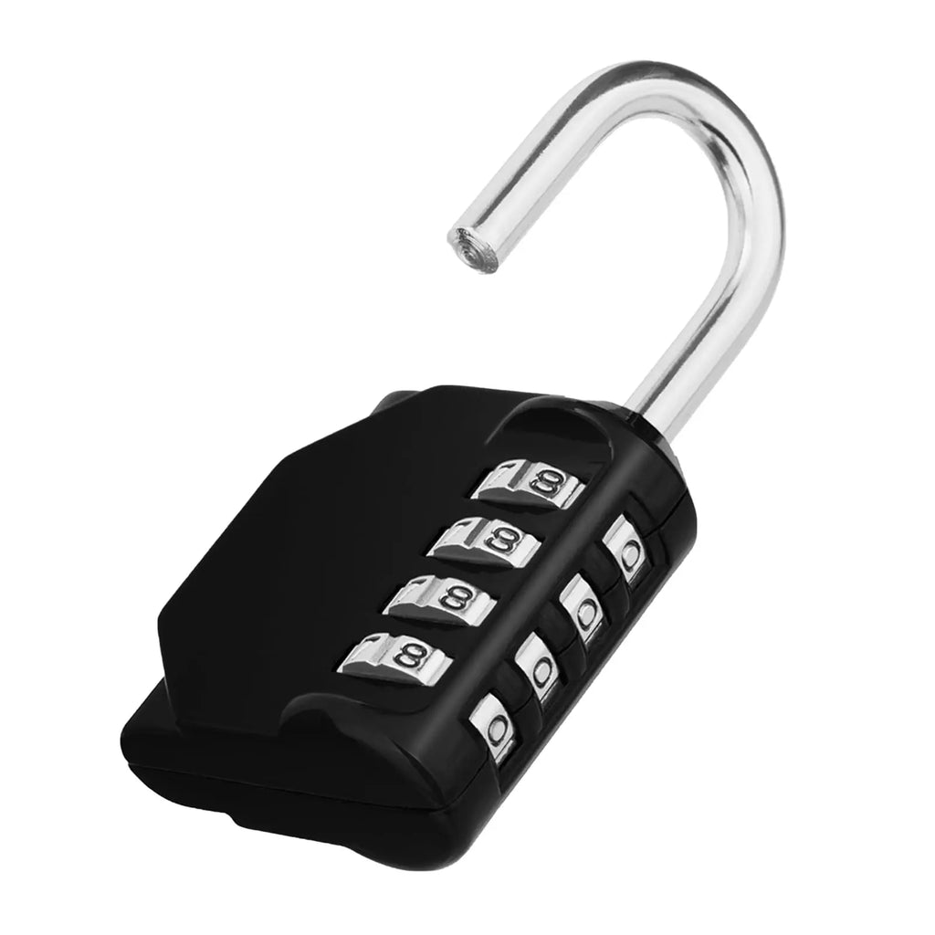 4-Digit Resettable Combination Padlock – Weatherproof Keyless Lock