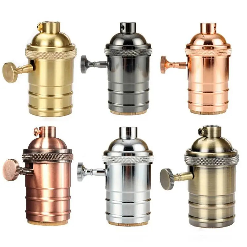 E27 Antique Aluminum Lamp Socket with Dimmer Switch | DIY Lighting