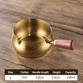 Stainless Steel Sauce Boat with Wooden Handle | 50–150ml