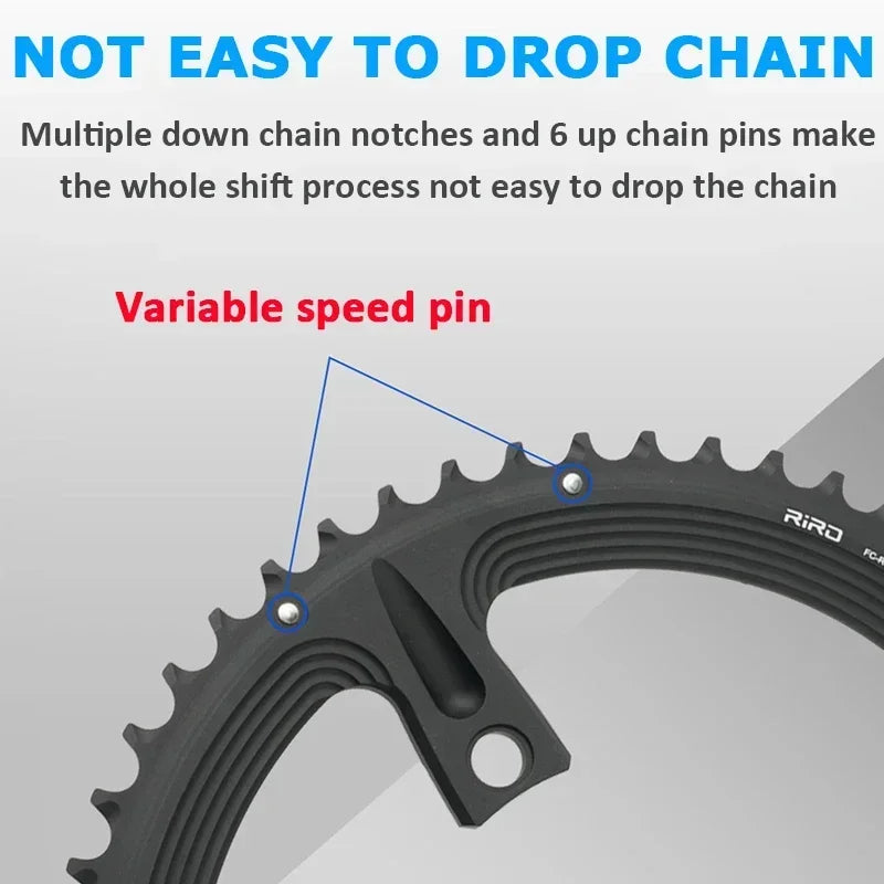 RIRO 110BCD Road Bike Chainring 50/34T 52/36T 53/39T Shimano Bicycle Chainring Nixie