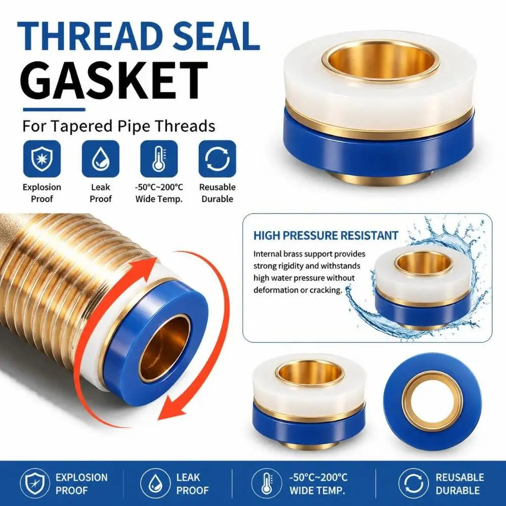 5/10Pcs Brass Core Silicone Faucet Thread Seal Gaskets