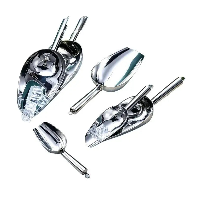 Stainless Steel Ice Scoop with Anti-Slip Handle | Kitchen & Bar Ice Scoop Nixie