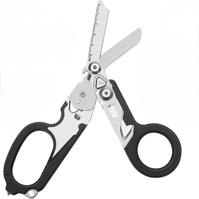 Nixie Emergency Rescue Shears – Strap Cutter & Glass Breaker Emergency Rescue Tool Nixie Black