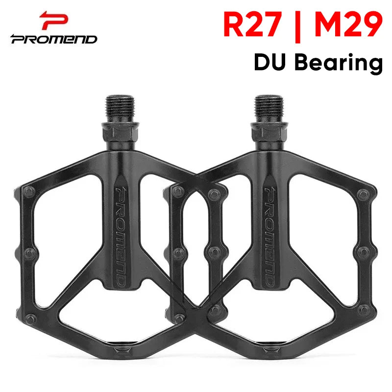 PROMEND Ultralight Flat Bike Pedals R27 M29 DU Bearing MTB BMX Flat Bike Pedals Nixie