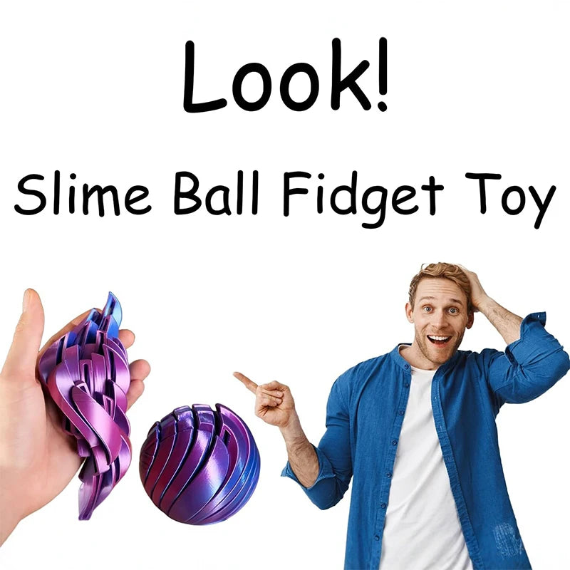 3D Printed Twistsphere Fidget Ball – Rotating Gear Flow Toy Fidget Toy Nixie