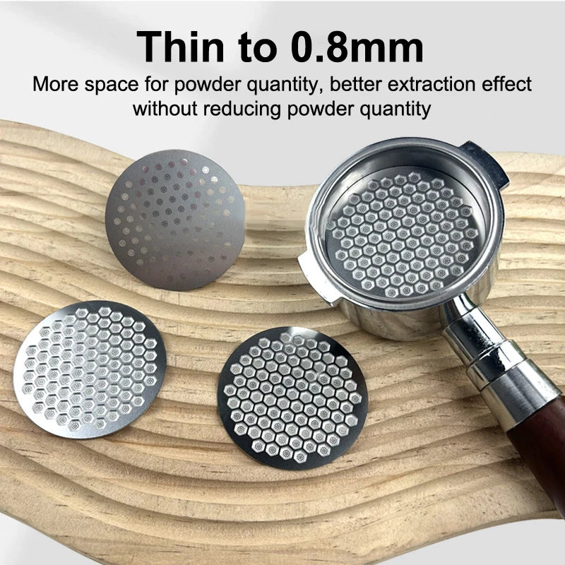 Espresso Puck Screen Filter 51mm 53mm 58.5mm | Reusable Steel Espresso Puck Screen Nixie