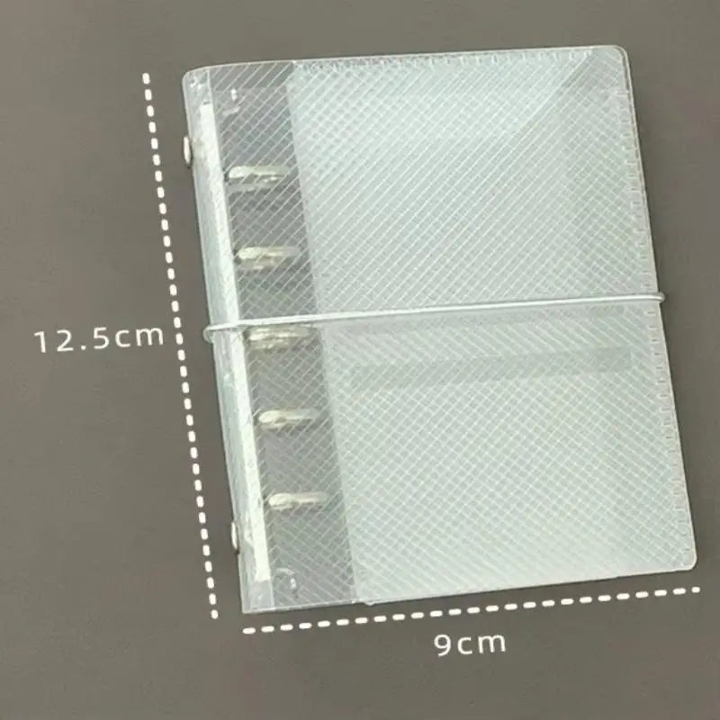 A6 Mini PP Three-Fold Loose Notebook Cover | Card & Photo Storage Notebook Cover Nixie M5 White