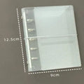 A6 Mini PP Three-Fold Loose Notebook Cover | Card & Photo Storage Notebook Cover Nixie M5 White