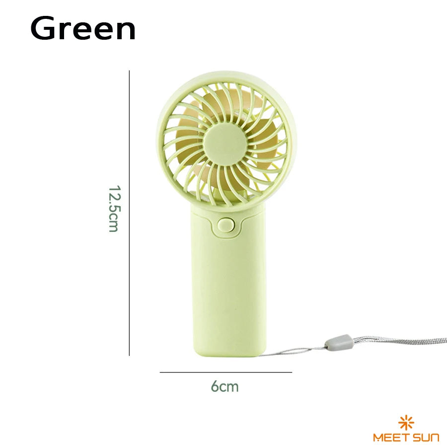 Handheld Mini Fan with Wristband – Portable Desktop Fan Handheld Mini Fan Nixie green
