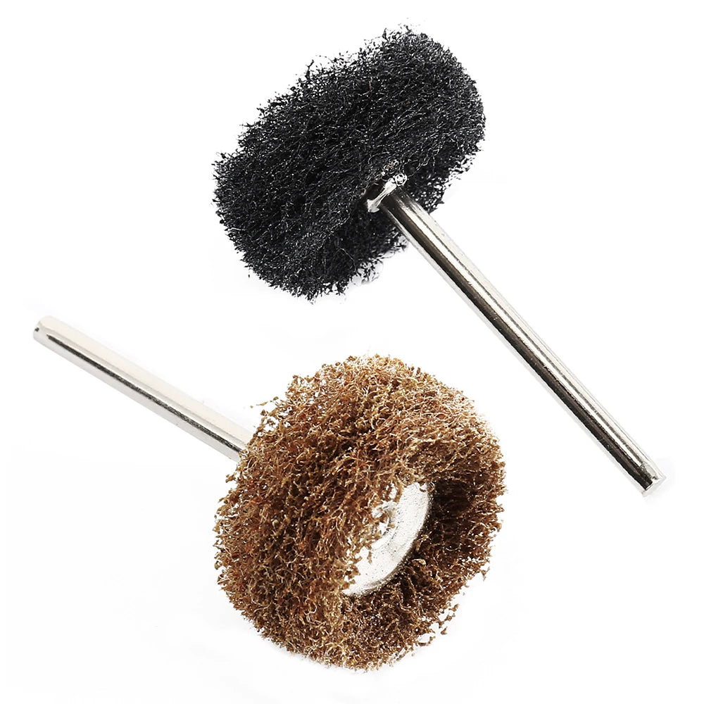 40pc Nylon Buffing Polishing Wheels 3mm Shank 180-400 Grit Set Rotary Tool Accessories Nixie